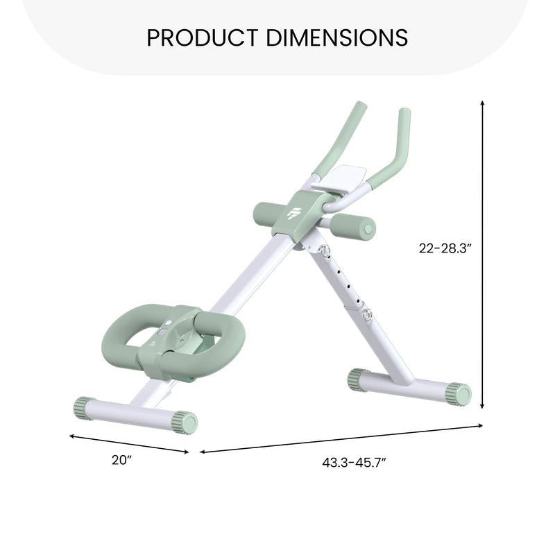 Finer Form Abslider Pro: Advanced At-Home Core Trainer with Glide Track for Targeted Abdominal and Oblique Engagement, Hip Reduction, and Enhanced Comfort for Back and Neck.
