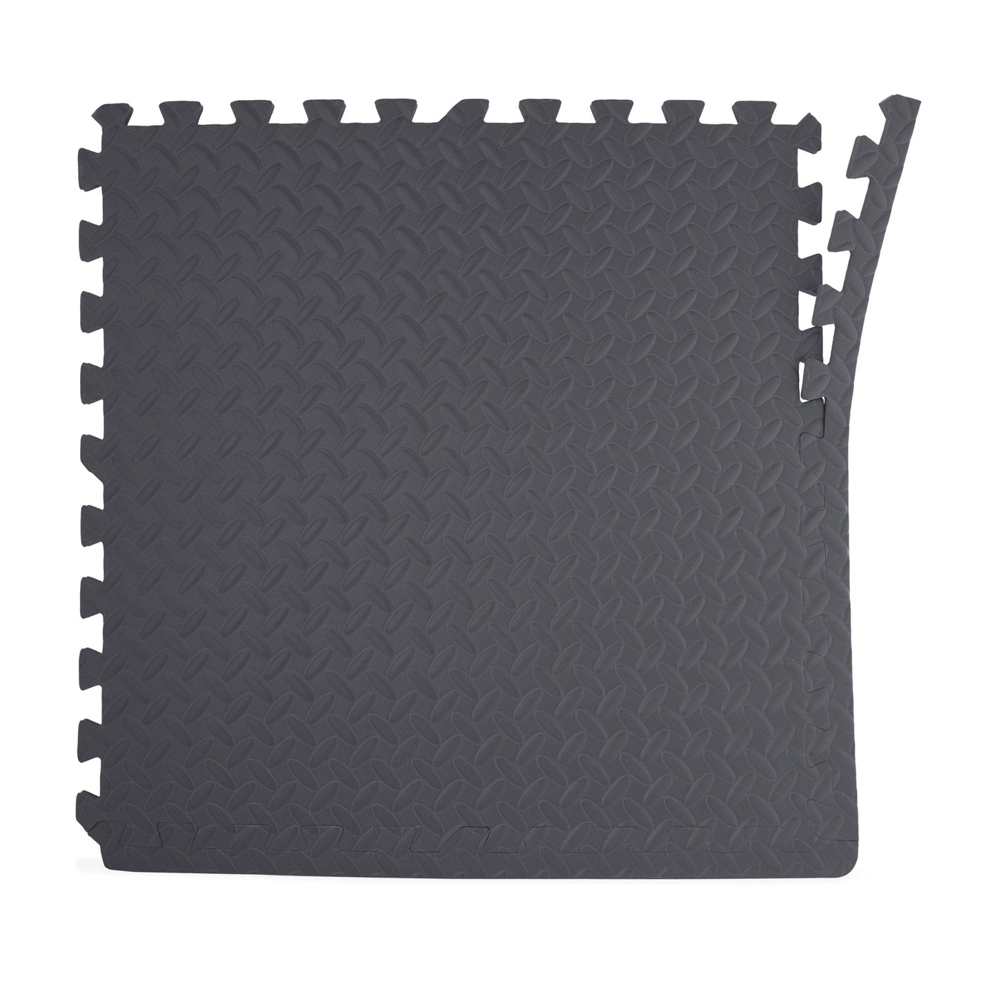 (2 Pack) 22.3" X 22.3" Gray Foam Interlocking Floor Mats, 6 Piece